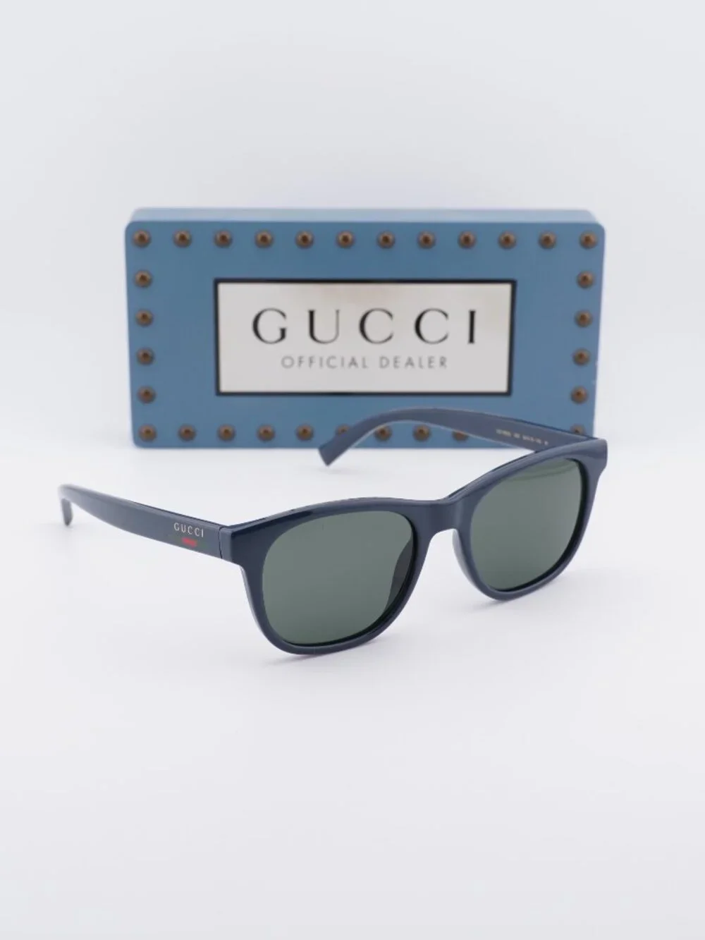 Gucci GG1985S 005 Square Men Sunglasses - Blue / Grey